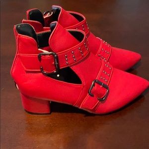 Red booties